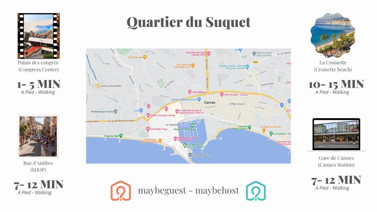 C054-Bel Appartement Lumineux Au Coeur Du Suquet 칸느 외부 사진